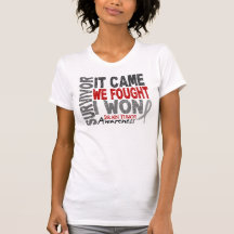 Brain Tumor Survivor It Came We Fought I Won Tee Shirt