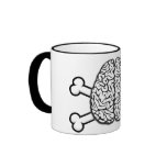 Brain with Crossbones Mug