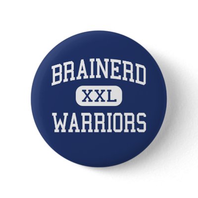 Brainerd - Warriors - High - Brainerd Minnesota Pin by customteamsportswear