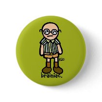 brainiac badge of nerdness. buttons