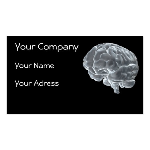 brainiac company business cards (front side)