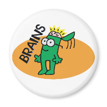 Brains Fridge Magnet