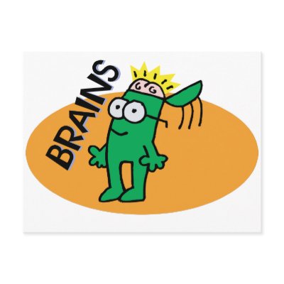 Brains Postcards by alternateworlds
