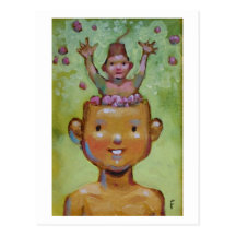 Brains postcard