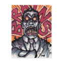 Brains! postcard - Goad