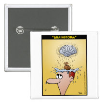 "Brainstorm" Pinback Button