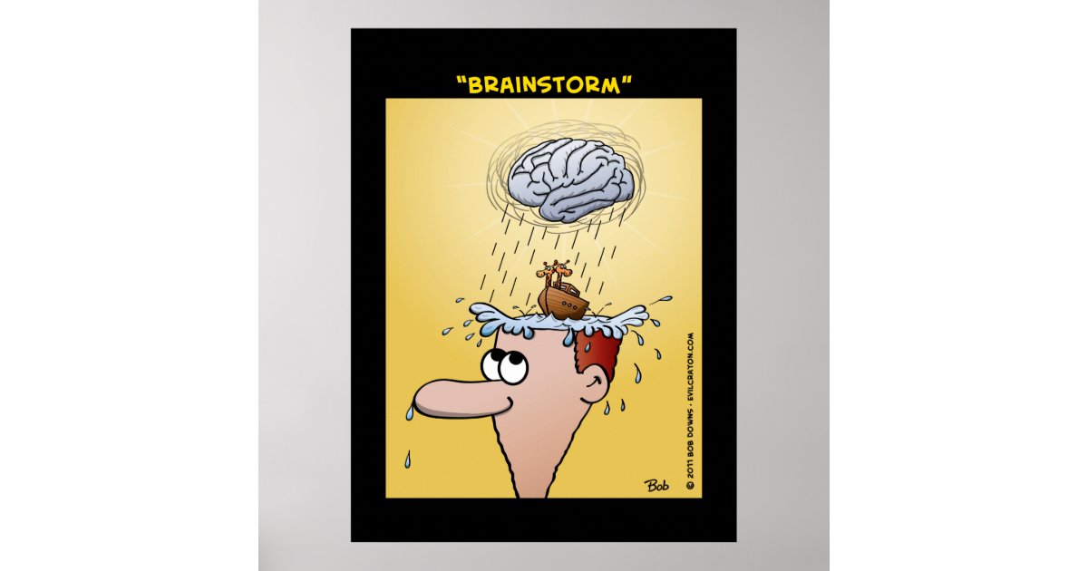 quot brainstorm quot poster zazzle brainstorming poster