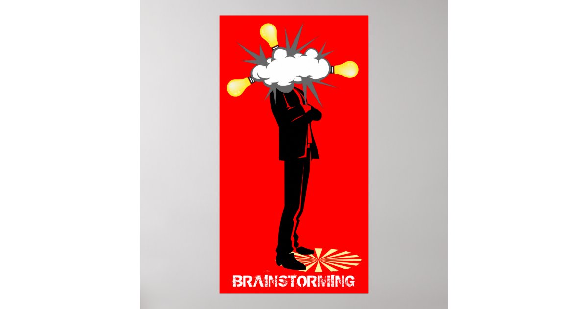 brainstorming poster zazzle brainstorming poster