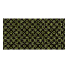 Brainy bacteria pattern customized photo card
