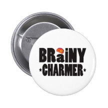 Brainy Charmer K Pinback Buttons