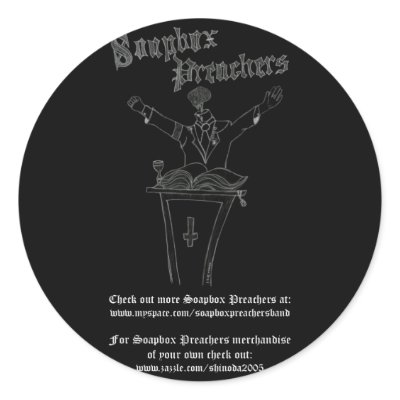 Brainy Preacher Sticker by shinoda2005