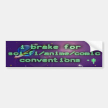 brake for conventions v.2 bumper stickers