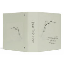 Bramble Tendrils in the Fog - Minimalism 3 Ring Binder