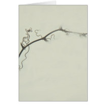 Bramble Tendrils in the Fog - Minimalism Greeting Cards