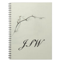 Bramble Tendrils in the Fog - Minimalism Spiral Notebooks