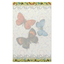 Branch Butterflies Lg Any Color Stationary stationery