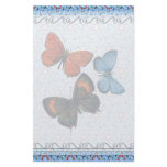 Branch Butterflies Sm Any Color Stationary Personalized Stationery