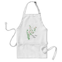 Branch of Pink Cherry Blossom Apron