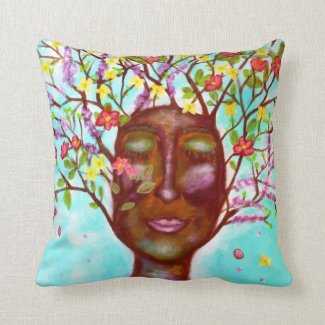 Branch Out & Blossom Art Throw Pillow