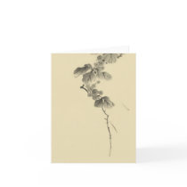 Branch With Leaves And Berries, Hokusai cards