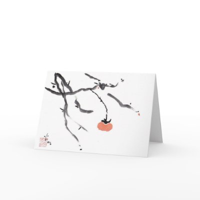 Branches and Persimmon Cards by CaseyStudio