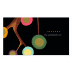 Branches Flowers Black Business Card business cards