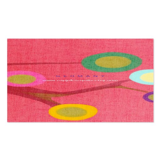 Branches Flowers Pink Business Card