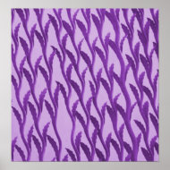 branches purple print