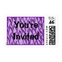 branches purple You're Invited postage