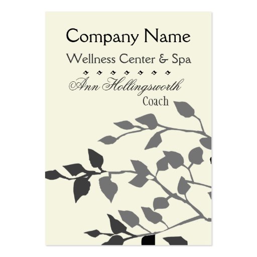 Branches Wellness Center & Spa Business Card Templates (front side)