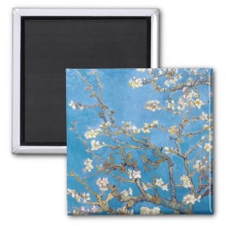Branches with Almond Blossom Van Gogh Fridge Magnet