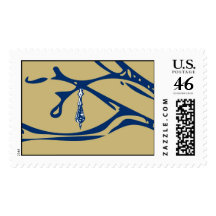 Branches with Hanging Crystal Stamp