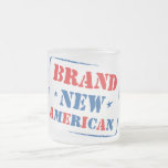 Brand New American Frosted Glass Coffee Mug