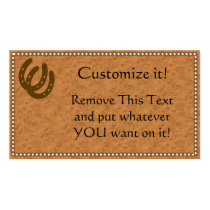 Branded Leather Profile Card business cards