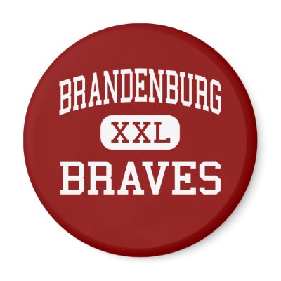 Brandenburg - Braves - Middle - Garland Texas Fridge Magnets by customteamsportswear