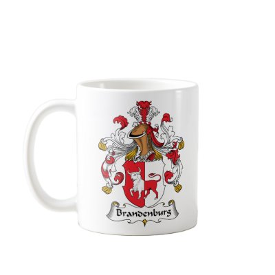 Brandenburg Family Crest Mugs by coatsofarms