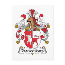 Brandenburg Family Crest postcards