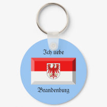 Brandenburg Flag Gem keychains by Vexillophile Brandenburg Flag Gem keychains