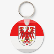 Brandenburg Flag Gem keychains by Vexillophile Brandenburg Flag Gem keychains