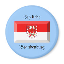Brandenburg Flag Gem magnets by Vexillophile Brandenburg Flag Gem magnets
