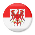 Brandenburg Flag Gem magnets by Vexillophile Brandenburg Flag Gem magnets