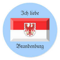 Brandenburg Flag Gem stickers