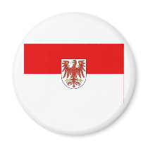 Brandenburg Flag magnets by Vexillophile Brandenburg Flag magnets