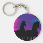 Brandenburg Gate, Berlin, Germany - Horse Close Up Key Chain