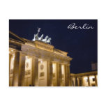 brandenburg gate berlin post card