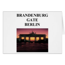 brandenburg gate greeting card