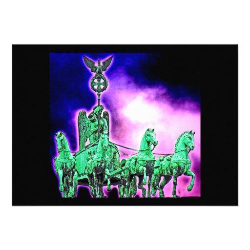 Brandenburg Gate Chariot, Berlin, Germany (bg9post Custom Invites