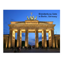 Brandenburg Gate in Berlin, Germany at Night Post Cards