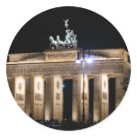brandenburg gate round sticker