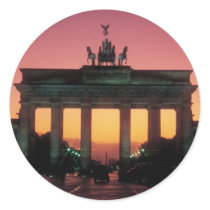 Brandenburg Gate Round Stickers